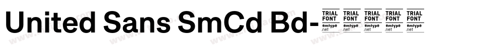 United Sans SmCd Bd字体转换